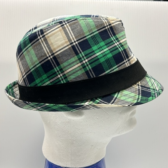 Guinness Fedora Green Plaid Short Brim Bucket Hat EUC St Patrick’s St Patty’s - Picture 4 of 8
